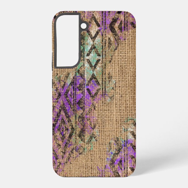 Burlap-Look Bohemian Inspired Phone Case