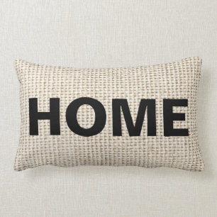 Burlap Look Home Decor Pillows