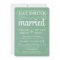 Burlap Mint Green Rustic Wedding Invitations