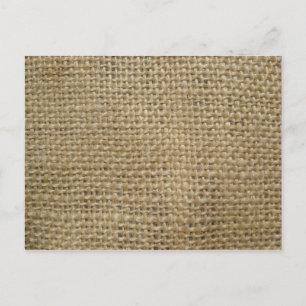 Burlap Postcard