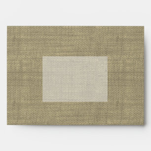 Burlap Printed Envelopes