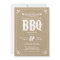 Burlap Rustic Engagement Party BBQ Invitation