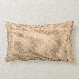 Burlap sack background lumbar pillow