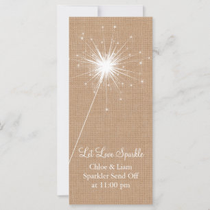 Burlap Sparkler Holder