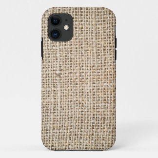 Burlap texture iPhone 11 case