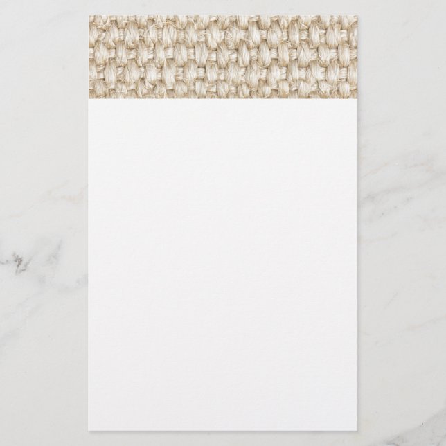 Burlap texture stationery (Front)