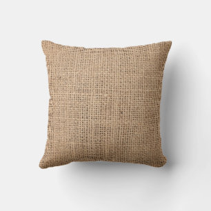 Burlap Throw Pillow