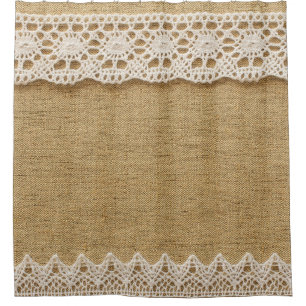 Burlap with lace