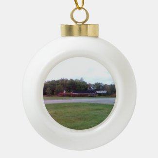 Burleigh Falls Community Centre Ceramic Ball Christmas Ornament
