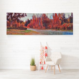Burleigh Falls Paint 122cm x 366cm Indoor Banner