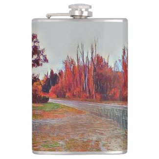 Burleigh Falls Paint 236ml Vinyl Wrapped Flask