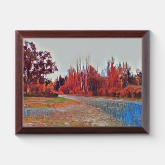 Burleigh Falls Paint 25cm x 18cm Award Plaque