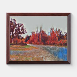 Burleigh Falls Paint 25cm x 20cm Award Plaque