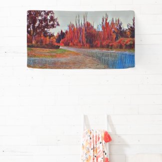 Burleigh Falls Paint 49cm x 91cm Indoor Banner