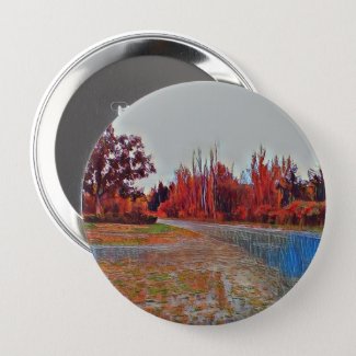 Burleigh Falls Paint 4 inch Round Button