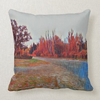 Burleigh Falls Paint 51cm x 51cm Throw Pillow