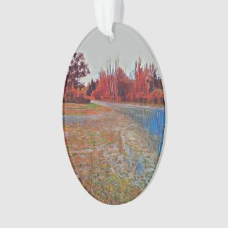 Burleigh Falls Paint Acrylic Oval Ornament