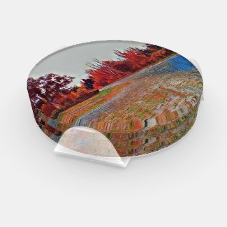 Burleigh Falls Paint Acrylic Round Coaster Set
