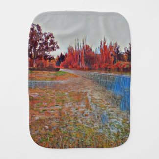 Burleigh Falls Paint Burp Cloth