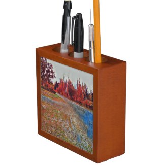 Burleigh Falls Paint Desk Organizer