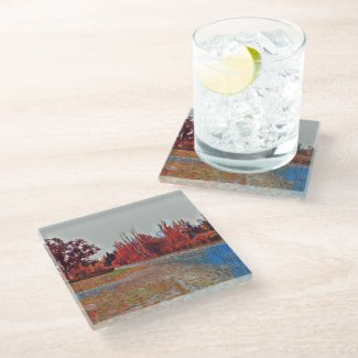 Burleigh Falls Paint Glass Coaster