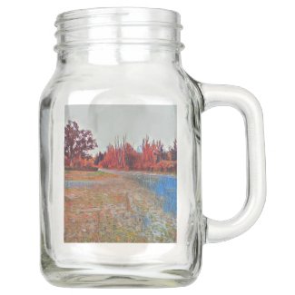 Burleigh Falls Paint Large Mason Jar with Handle