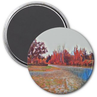Burleigh Falls Paint Large Round Magnet