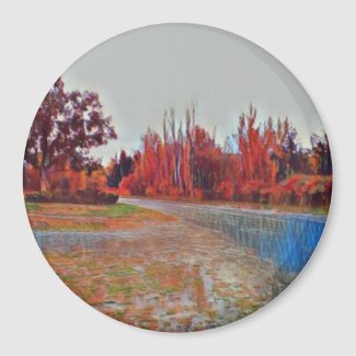 Burleigh Falls Paint Large Round Magnet