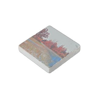 Burleigh Falls Paint Marble Stone Magnet