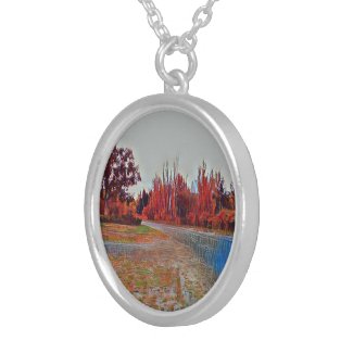 Burleigh Falls Paint Medium Silver Platd Necklace