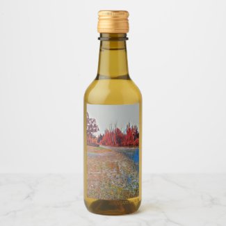 Burleigh Falls Paint Mini Wine Bottle Label Set