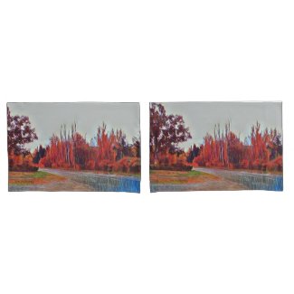 Burleigh Falls Paint Pair of Pillowcases