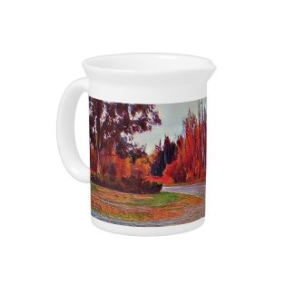 Burleigh Falls Paint Porcelain Pitcher