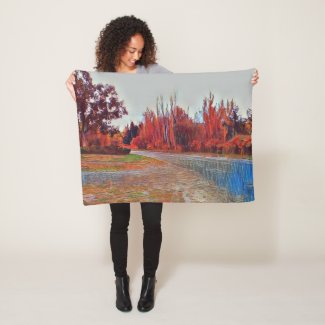 Burleigh Falls Paint Small Fleece Blanket