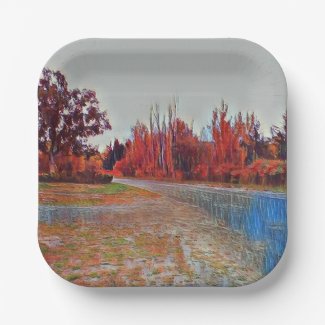 Burleigh Falls Paint Small Paper Plate