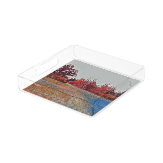 Burleigh Falls Paint Small Square Acrylic Tray