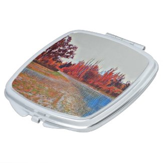 Burleigh Falls Paint Square compact mirror