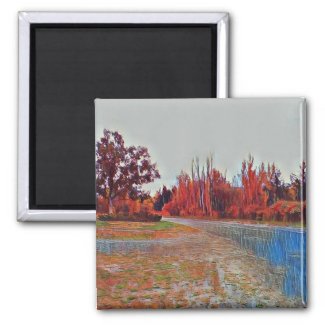 Burleigh Falls Paint Square Magnet
