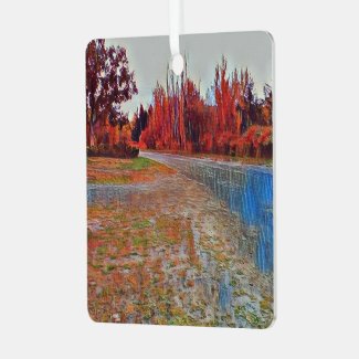 Burleigh Falls Paint Square Metal Ornament