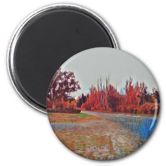 Burleigh Falls Paint Standard Round Magnet