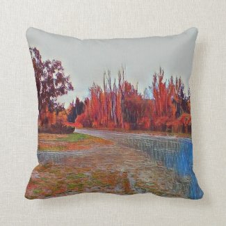 Burleigh Falls Paint Throw Pillow