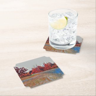 Burleigh Falls Paint Ticket Paper Coaster