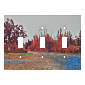 Burleigh Falls Paint Triple Light Switch Cover