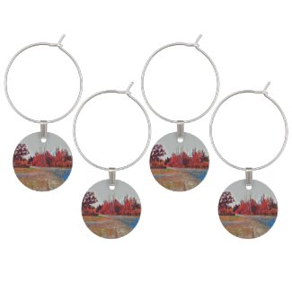 Burleigh Falls Paint Wine Charm