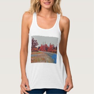 Burleigh Falls Paint Women's Racerback Tank Top