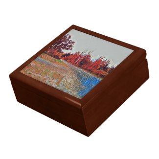 Burleigh Falls Paint Wooden Large Keepsake Box
