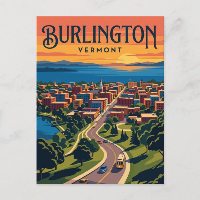 Burlington USA Postcard (Front)