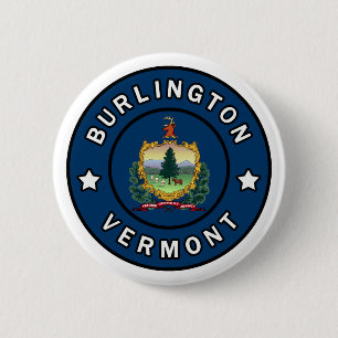 Burlington Vermont 2 Inch Round Button