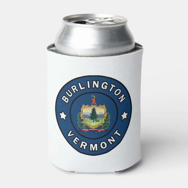 Burlington Vermont Can Cooler (Can Front)