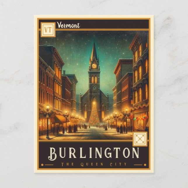 Burlington, Vermont | Carte postale Vintage (Devant)